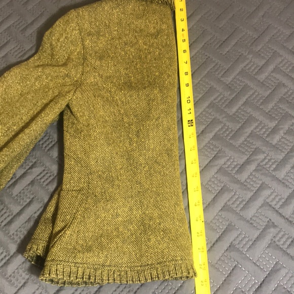 Etcetera green tweed ruffle trim jacket - Picture 5 of 5